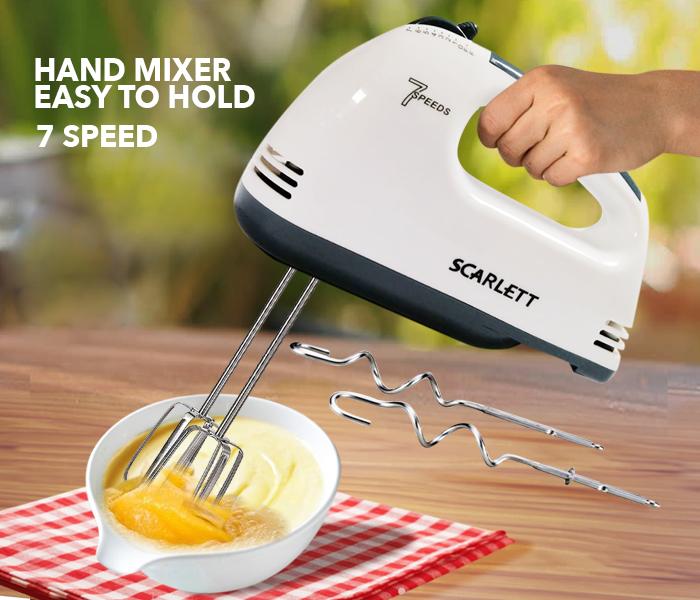 Scarlett Multifunctional 7 Speed Electric Hand Mixer