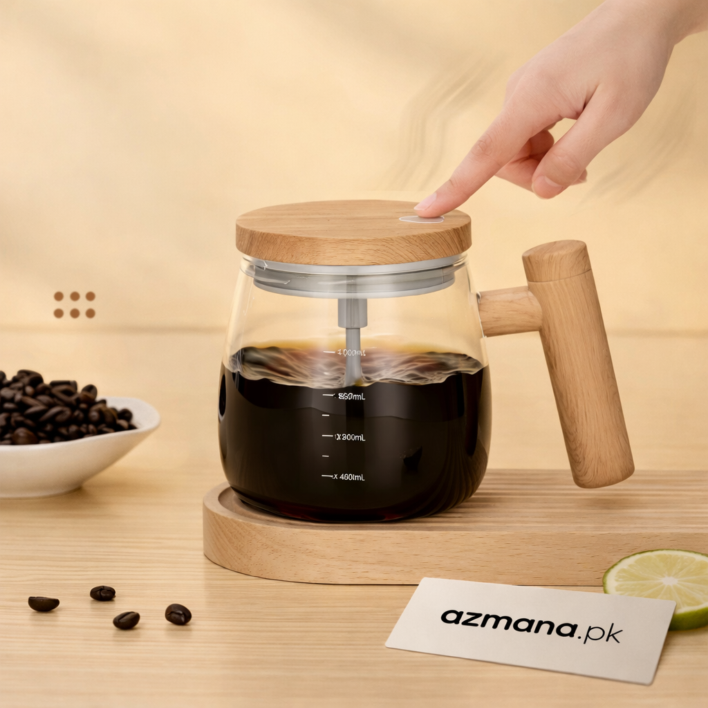 400ml Self-Stirring Coffee Mug – USB Rechargeable Automatic Mixing Cup for Coffee, Tea & Hot Chocolate