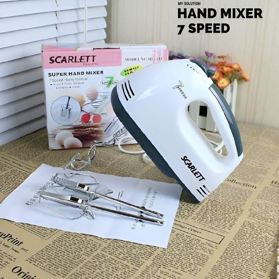 Scarlett Multifunctional 7 Speed Electric Hand Mixer