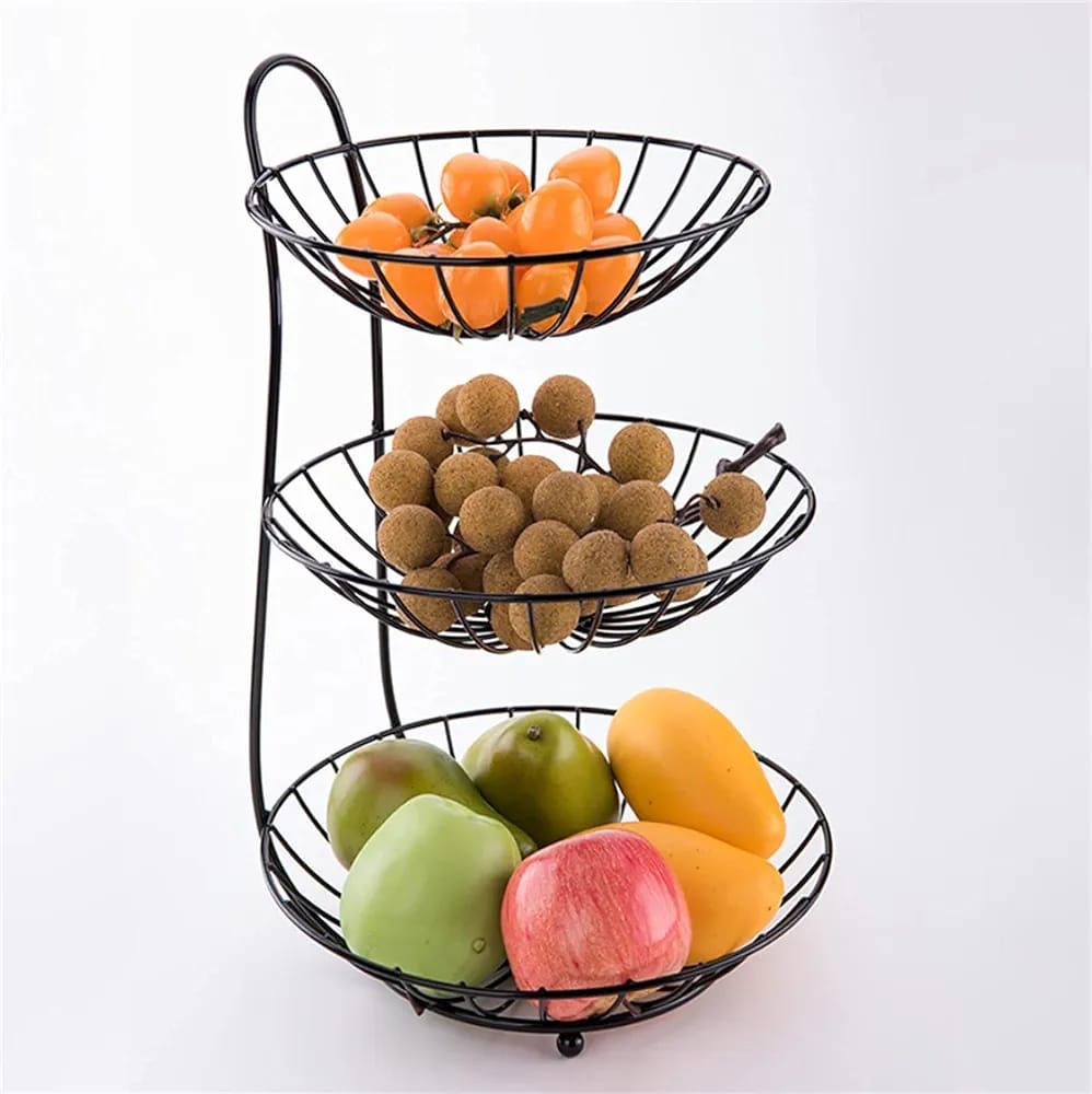 3 Layer Metal Fruit Basket
