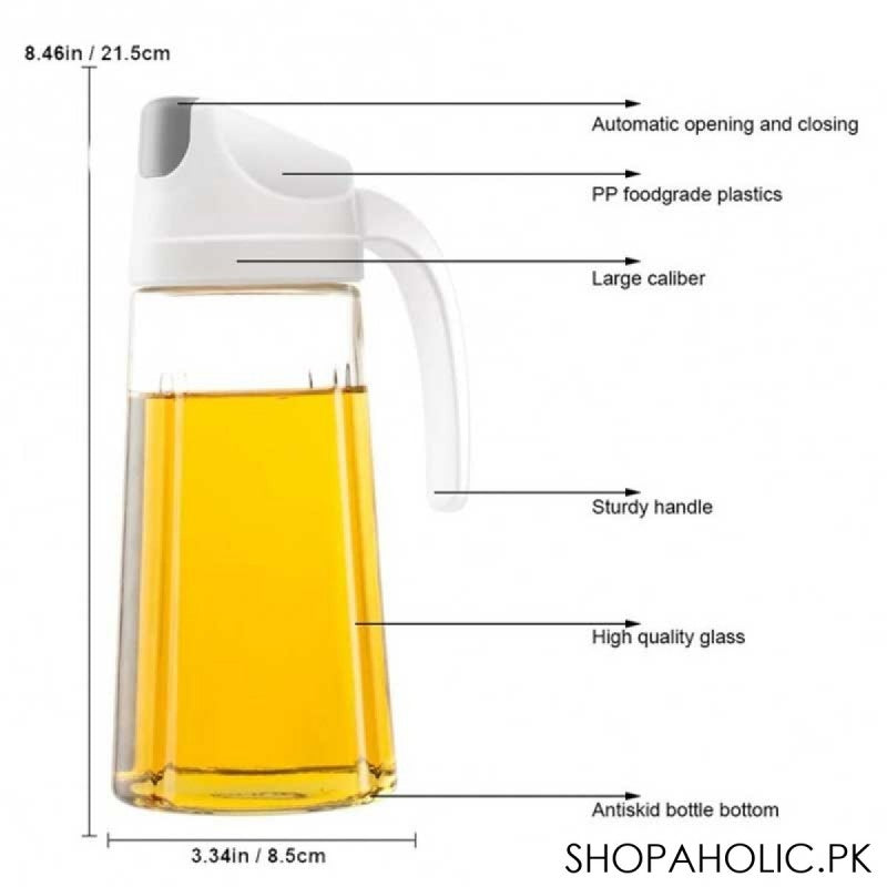 King Style Oil Bottle Dispenser With Automatic Cap And Stopper