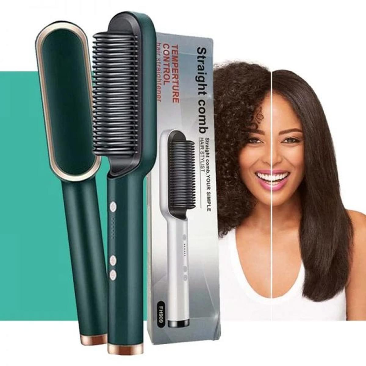 Hair Straightener Brush & Styler 909