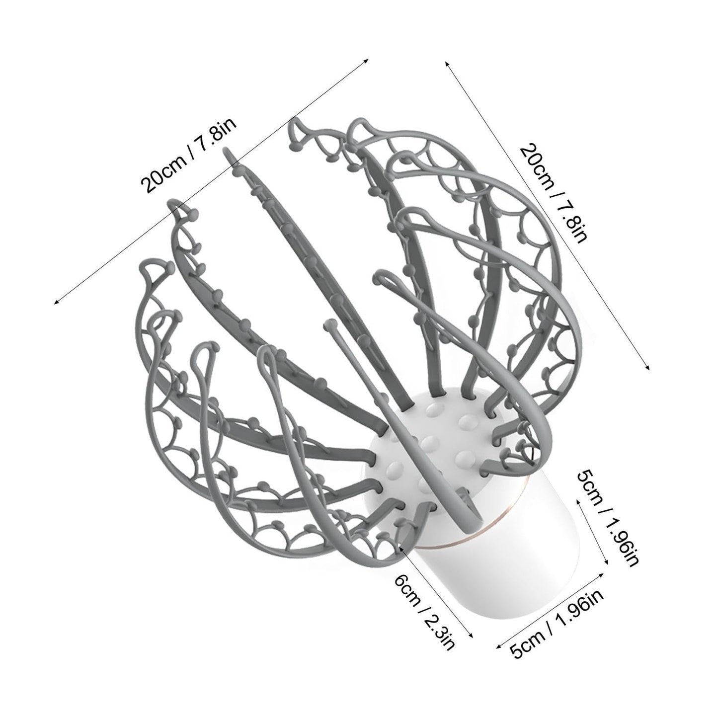 Electric Head Massager Octopus Claw Scalp Massager Stress Relief Therapeutic Head Scratcher Stress Relief and Hair Stimulation Hands-Free USB