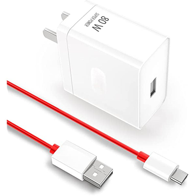 OnePlus 80W Adapter USB A-To-C Warp Charger - China Origina