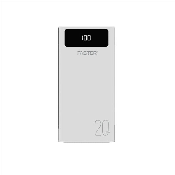 FASTER S20 PD-20W Power Bank 20000 MAh With Digital Display