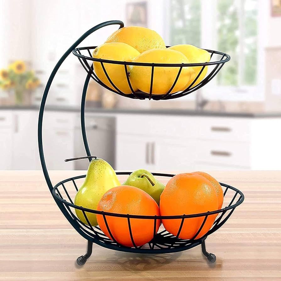 2 Layer Metal Fruit Basket