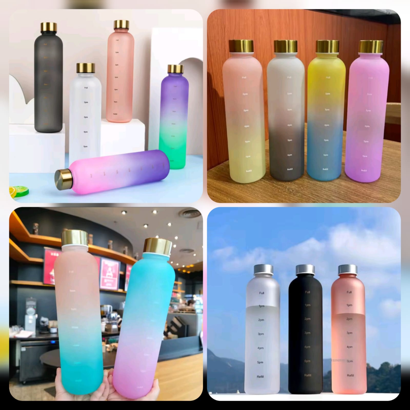 Motivational Time Maker 1L Water Bottle